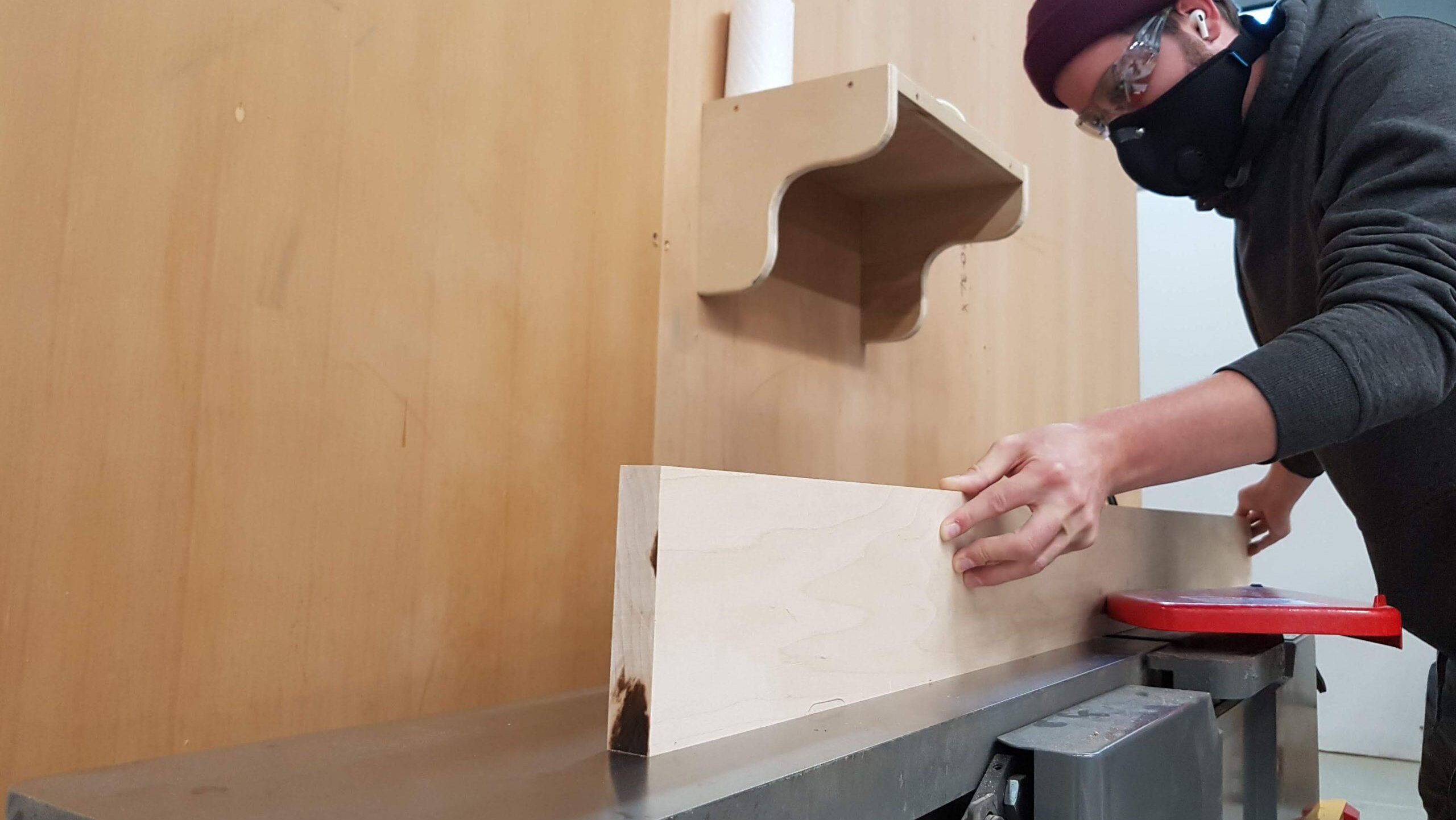 Wood working - Joining Eastern Maple board on 8" Jointer