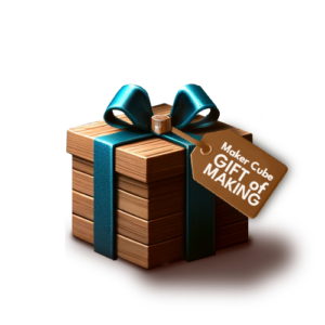 Gift of Making is an annual membership deal. This can be bundled with a class and gift box to be the perfect bundle for the maker in your circle that could use more space, more tools, and join a large community of creative professionals.