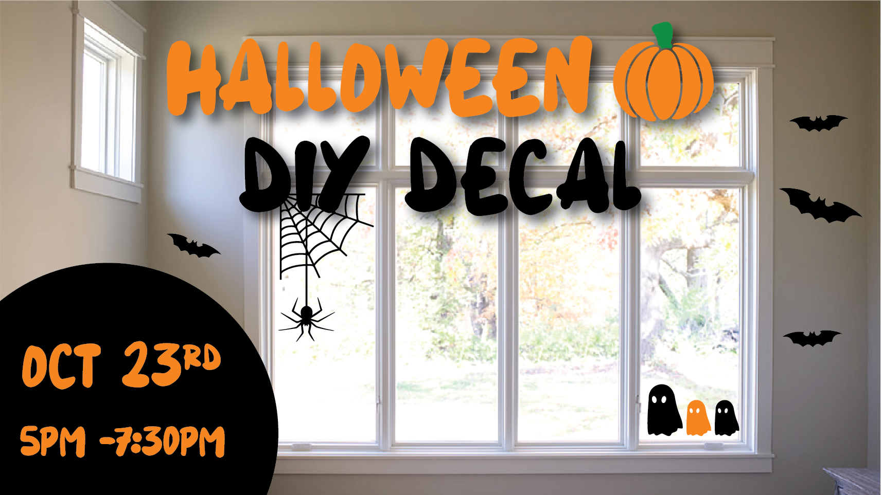 Halloween themed Decals for a Vinyl Plotting class at Maker Cube in Langley, BC